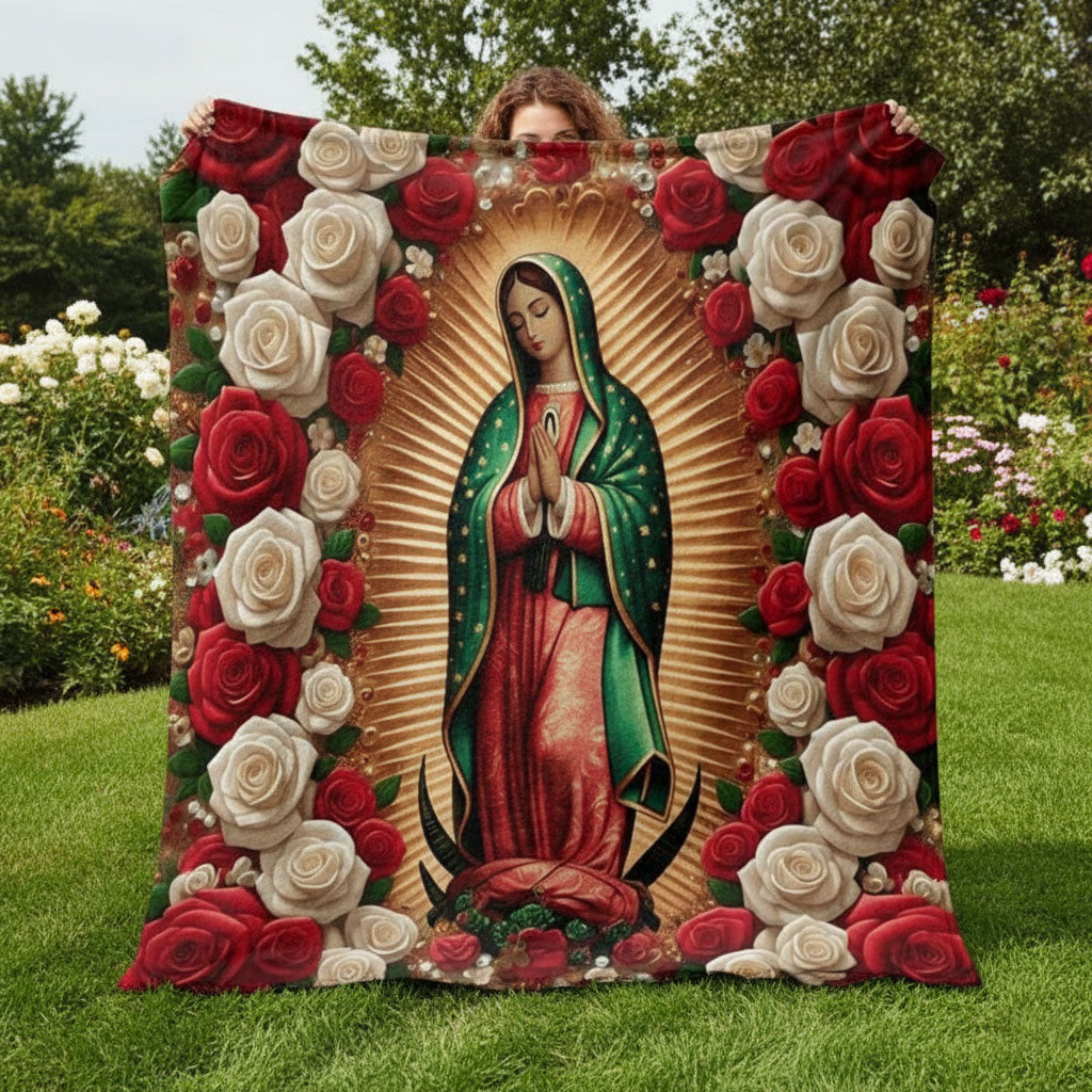 Sacred Rose WJ2901003CL Fleece Blanket