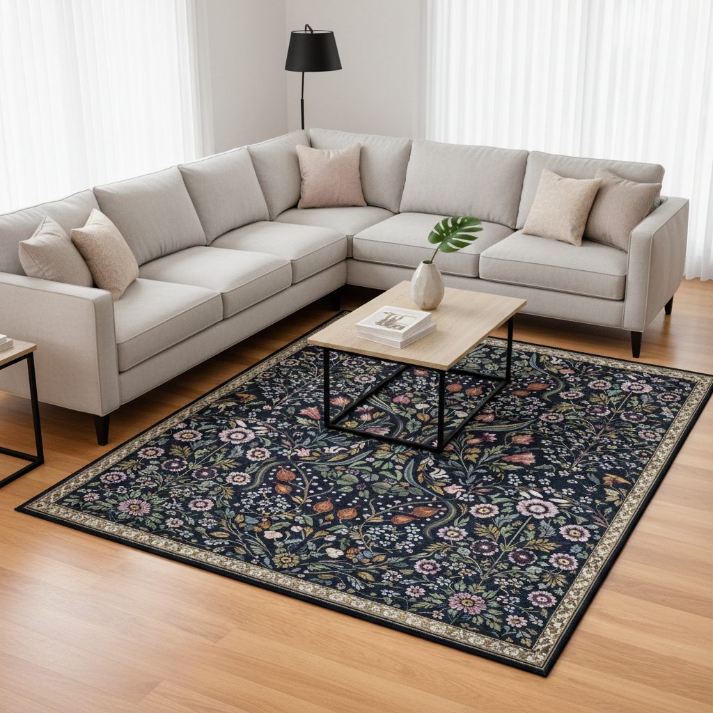 Floral WJ1102001CL Area Rug
