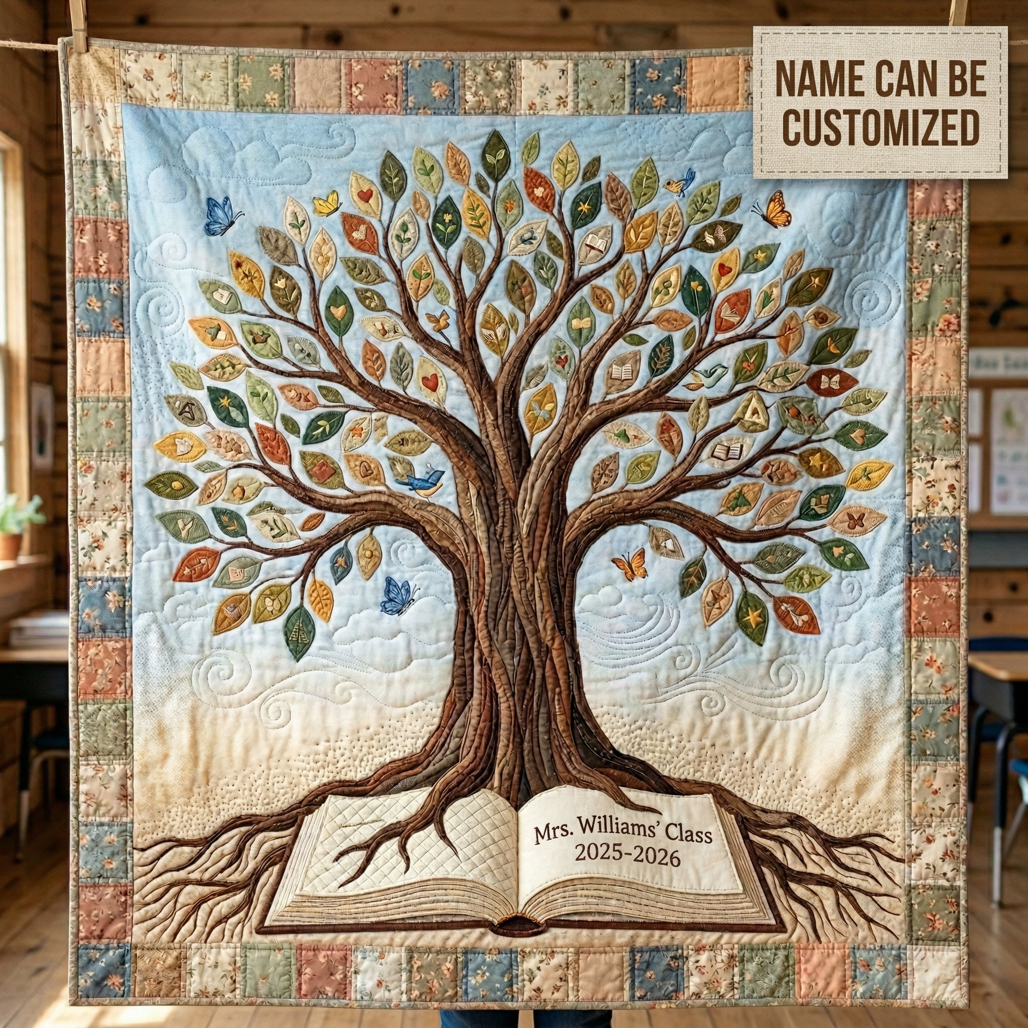 Personalized Her Roots Their Wings XR0304002CL Quilt Blanket