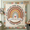Personalized Teach With Love Lead With Heart XR0304003CL Quilt Blanket