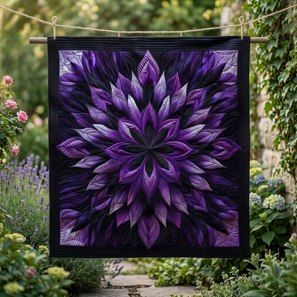 Mystic Violet Bloom WN1803001CL Quilt Blanket