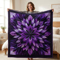 Mystic Violet Bloom WN1803001CL Quilt Blanket