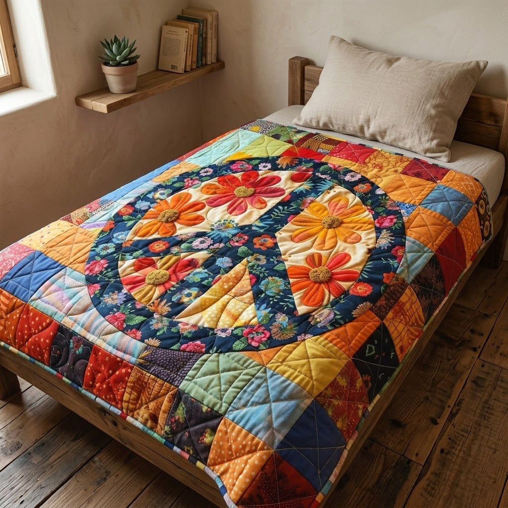 Hippie Patchwork WJ1603001CL Quilt Blanket
